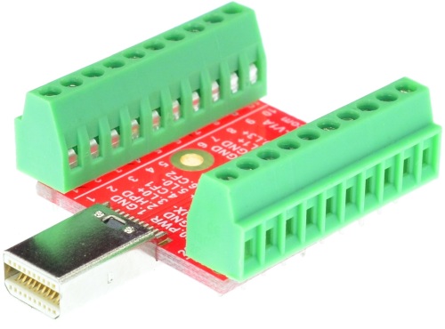 thunderbolt mini Displayport Male connector Breakout Board